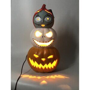 NIGHTMARE BEFORE CHRISTMAS Jack Skellington Pumpkin Stack Halloween Light-up
